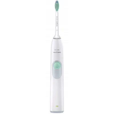 Produktbild von Philips Sonicare Elektrische Schallzahnbürste, 1 Putzprogramm, 1 Bürstenkopf, Erwachsener, Schallzahnbürste, Tägliche Pflege, Grau, Weiß, 31000 Bewegungen pro Minute, Ergonomisch