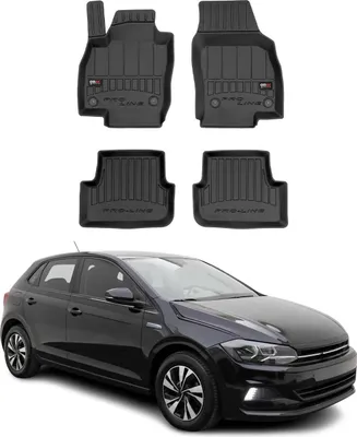 Image de 2017-2025 Tapis de sol VW Polo TPE noir 4 pièces