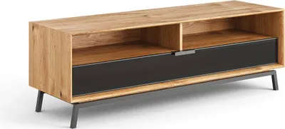 Produktbild von Lowboard Modern Loft TV-Unterschrank 160x50x54cm Massivholz geölt Farbe wählbar