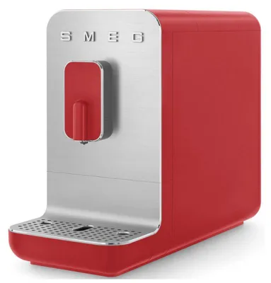 Obrázok produktu pre Smeg BCC01RDMEU, Espresso kávovar, 1,4 L, Kávové zrná, Mletá káva, Vstavaný mlynček, 1350 W, Červená