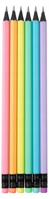 Image de Strigo Crayons de bois HB avec gomme noir