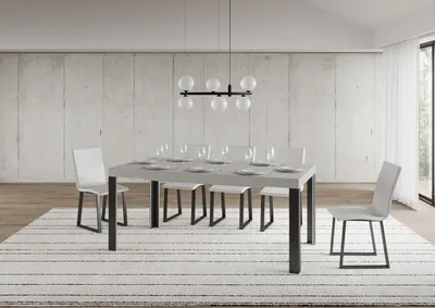 Immagine prodotto di ITAMOBY - Tavolo allungabile 160/244x80 cm Linea cashmere gambe antracite