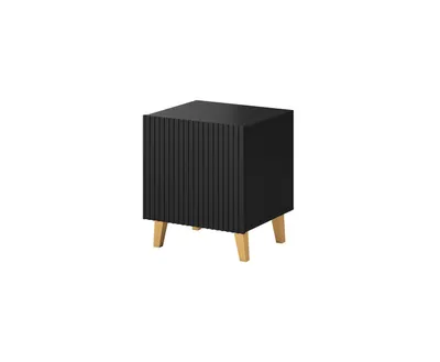 Zdjęcie produktu dla Szafka nocna PAFOS 2 szt. 45x40x51 cm czarny mat