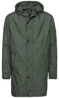 Produktbild von camel active Herren Langer Parka mit Kapuze Dunkelgrün, menswear-48