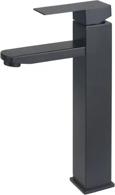 Image de Omgoods - Robinet de lavabo haut pour salle de bain, design minimaliste