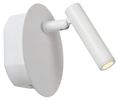 Immagine prodotto di Applique LED JOLIJN bianca 2W, bianco caldo, 145 lm, metallo, dimensioni: 9 x 10,2 x 10,2 cm, IP20, Lucide