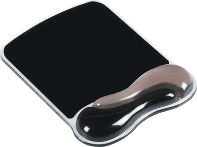 Produktbild von Mauspad mit Handgelenkauflage Softgel rauch/grau Packung mit 4 Stück