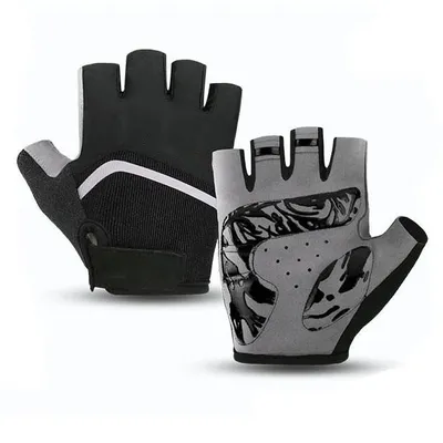 Imagen del producto de Guantes deportivos y de fitness para ciclismo, tipo "media punta", color