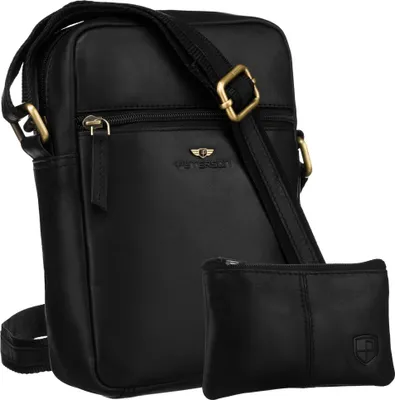 Produktbild von PTN 704E-OPU-6712 Schwarze Ledertasche