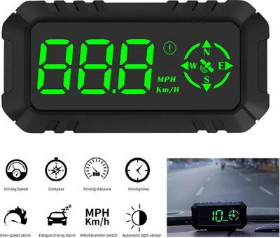 Image de G7 Car Hud Head GPS Display Projector Digital Overspeed Alert noir