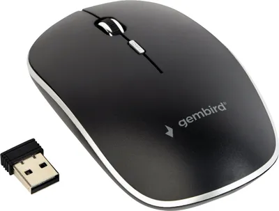 Obrázok produktu pre gembird Maus OPT WIRELESS 4 Tasten inkl. nano USB schwarz