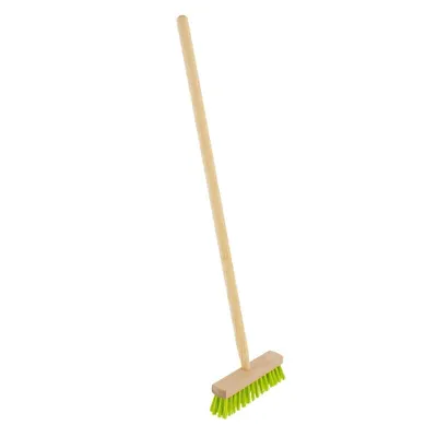 Produktbild von Rekord Kinderbesen mit Buchenholzstiel in grün Gesamtlänge 80cm