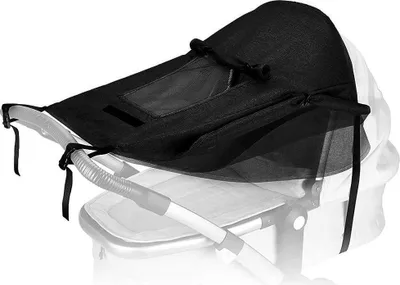 Image de Sun Voile pour Kinderstöker Universal Pubertchair -Protection poussette avec fenêtre de vue et large ombre