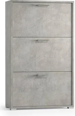 Produktbild von Dmora Schuhschrank Peonia 67x28x112 cm Grau 18 Paar 6 Fächer