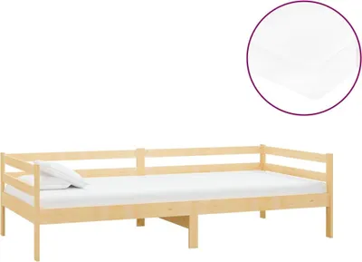 Immagine prodotto di vidaXL Letto da giorno con materasso 90x200 cm in legno di pino massiccio