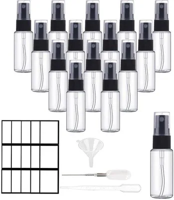 Productafbeelding van Glazen Sprayfles, 30 ml, Set van 15, Transparant