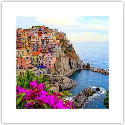 Produktbild von Poster - Poster ohne Rahmen - Italien küste felsen landschaft - 30x30 cm - Wand Bild - Wanddeko - Wandbilder - Kunstposter - Wandposter - Bilder - Kunstdruck - Wandbild - P2XAC30x30-2684