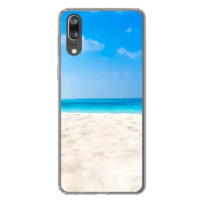 Produktbild von MuchoWow® Handyhülle Schutzhülle Hülle für Huawei P20 Strand - Meer - Sand Silikon Softcase Handy Hülle - Hardcover