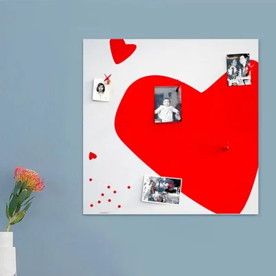 Immagine prodotto di Lavagna magnetica da parete con motivo a cuore