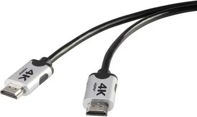 Image de SpeaKa Professional Câble de connexion HDMI HDMI-A mâle, HDMI-A mâle 3.00 m noir SP-6344140 4K UHD, retour audio C