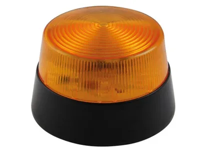 Obrázok produktu pre LED blikajúce svetlo - jantárová - 12 V DC - Ø 77 mm