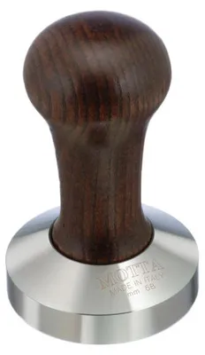 Produktbild von Motta Tamper mit Holzgriff und Edelstahl-Basis, 58 mm