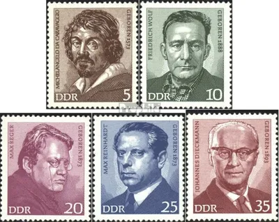 Produktbild von Briefmarken DDR 1973 Mi 1815-1819 (kompl.Ausgabe) postfrisch Bedeutende Persönlichkeiten (I)