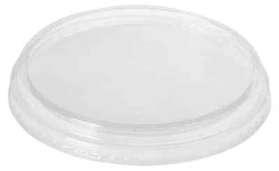 Produktbild von 100x Kunststoffdeckel Transparent mit Ø 101 mm für Pappbecher Eisbecher
