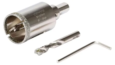 Produktbild von Diamant Bohrer Holzsäge 28 mm, Zentrierbohrer, Diamantbeschichtung, für Keramik, Glas, Marmor, Granit