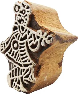 Produktbild von Stempel aus Holz - Flötenspieler - 5 cm - Holzstempel