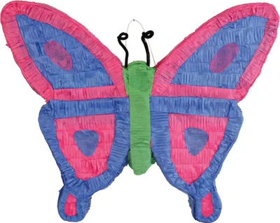 Produktbild von Amscan 9903141, Standard-Pinata, Papier, Schwarz, Grün, Violett, Rot, 500 mm, 405 mm, 100 mm