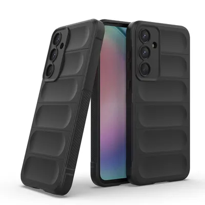 Produktbild von Handy Hülle für Samsung Galaxy A55 5G Grip Case Cover Schutzhülle Softgrip Farbe: Schwarz
