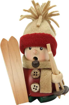 Produktbild von Skifahrer (11cm) Räuchermann von Christian Ulbricht