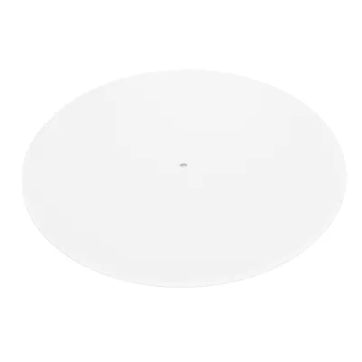 Produktbild von Plattenspielermatte, reduziert statisches Staubgeräusch, Ersatz-Acryl-Plattenteller-Slipmat für 12-Zoll-Plattenspieler, leuchtendes Weiß