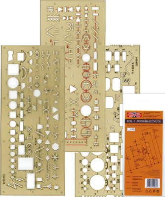 Zdjęcie produktu dla KOH-I-NOOR 703071 Schablone Elektro - 3er Set