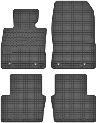 Produktbild von Gummi-Fußmatten für Mazda CX-3 / 2 III 2015-2021 / ab 2014 (Crossover/Schrägheck) – 4-tlg, Schwarz, passgenau