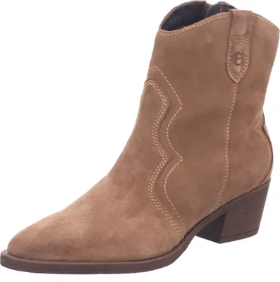 Zdjęcie produktu dla Tamaris 25702-41 damskie buty za kostkę, skórzane, brązowe, modne buty za kostkę - buty damskie modne buty za kostkę / botki, brązowe, skóra (nubuk), wysokość obcasa: 30 mm