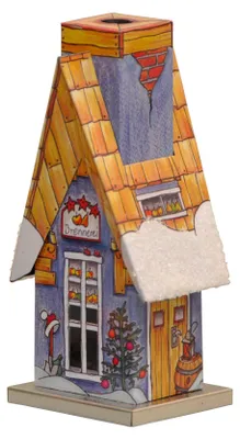Produktbild von KNOX Räucherhütte aus Metall - Brennereihütte - Größe ca. 11,5 cm - für Räucherkerzen Größe M (Standard)