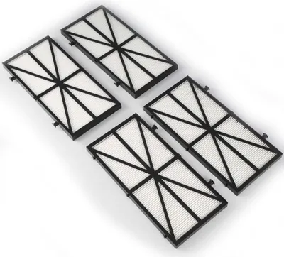 Produktbild von Ultrafeine Filter kompatibel mit Dolphin Nautilus CC Plus, M400/M500, Teilenummer 9991432-R4, Ersatzteil für plissierten Poolreiniger, 4 Packungen