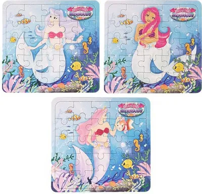 Produktbild von 1 Meerjungfrauen Puzzle 13 x 12cm