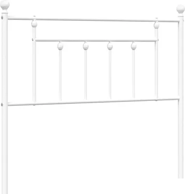 Produktbild von vidaXL Ersatz-Kopfteil Metall Weiß 100 cm