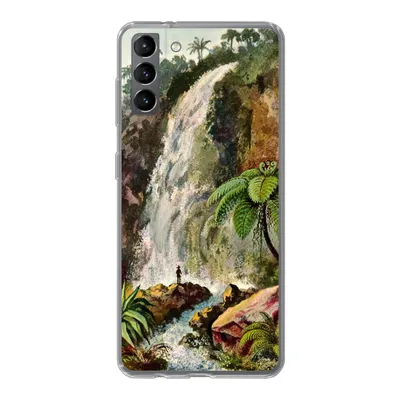 Produktbild von MuchoWow® Handyhülle Schutzhülle Hülle für Samsung Galaxy S21 Plus Wasserfall - Kunst - Alte Meister Silikon Softcase Handy Hülle - Handy-Tasche