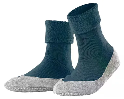 Productafbeelding van FALKE Dames sokken, Cosyshoe W Hp, wollen, met antislipnoppen, 1 paar, blauw