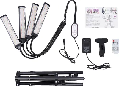 Image de Lampe de croissance, 420 LED, modes d'éclairage réglables, noir, puce LED, EU
