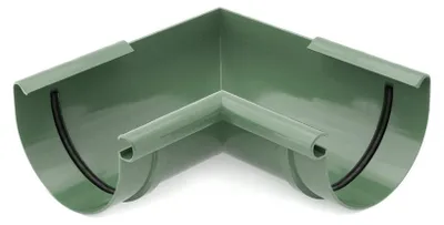 Immagine prodotto di BRYZA Grondaia angolare in plastica interna Ø 75 mm, verde RAL 6020