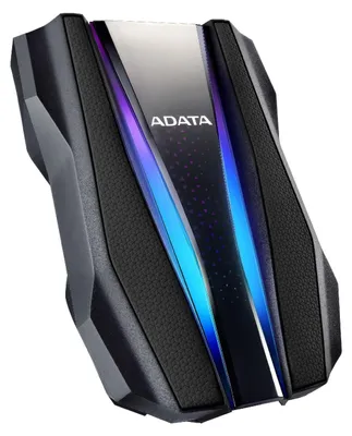 A product shot of an external hard drive.