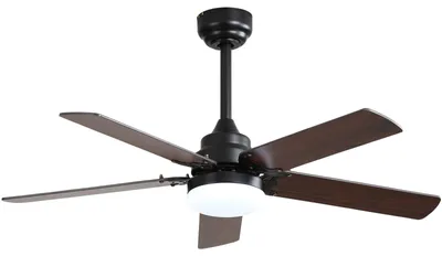 Zdjęcie produktu dla 42-calowy wentylator sufitowy z oświetleniem LED o mocy 18 W, pilotem zdalnego sterowania, cichym silnikiem prądu stałego oraz funkcją timera i zapamiętywania ustawień oświetlenia