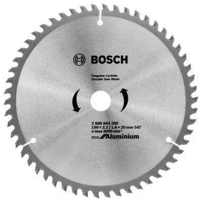 Image de Lame de scie circulaire Bosch Eco for Aluminium 190x20x2,4/1,6 z54 2608644390