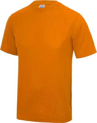 Immagine prodotto di Just Cool JC001 | Cool T-Shirt +WRAP certified +UV sun protection 30 - Colore: Orange Crush - Taglia: XS