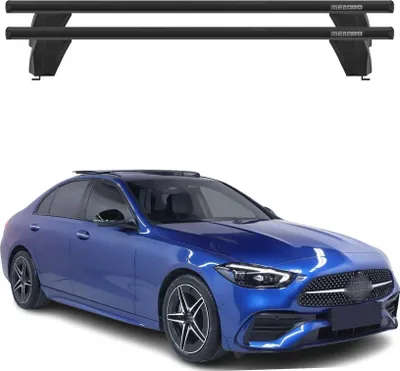 Produktbild von Menabo Dachträger für Mercedes C Klasse W206 Limo 2021-2025 75kg Alu Schwarz 2x